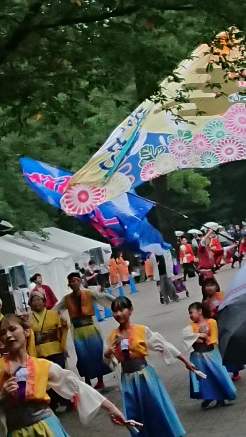 小雨の中のよさこい祭り光が丘 2