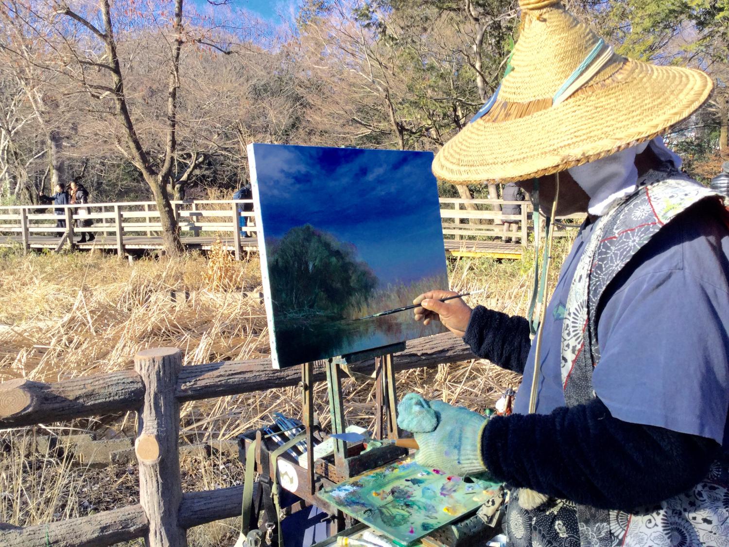 石神井公園をこよなく愛する画家 3