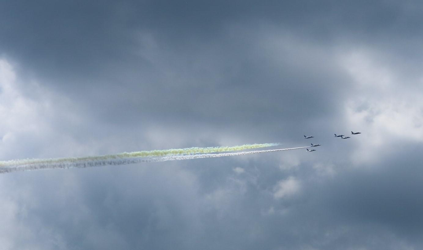 練馬の空のブルーインパルス