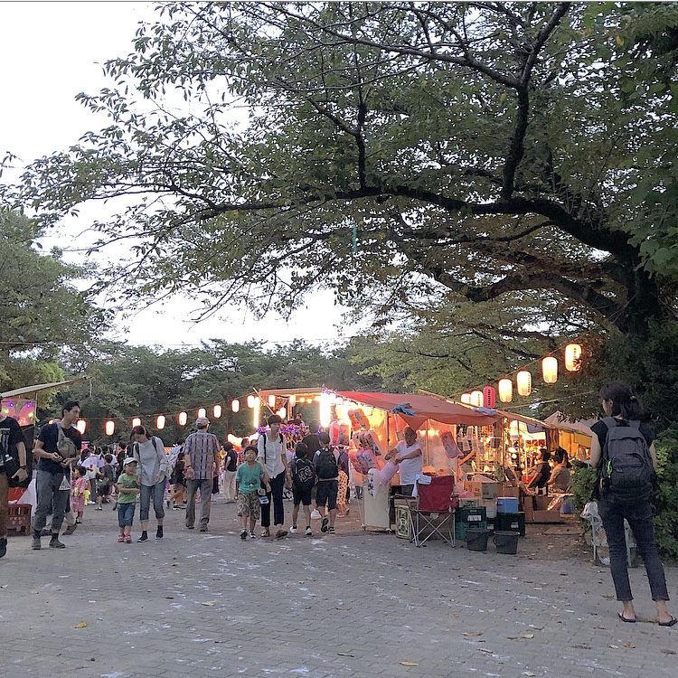 長光寺橋公園の盆踊り 2